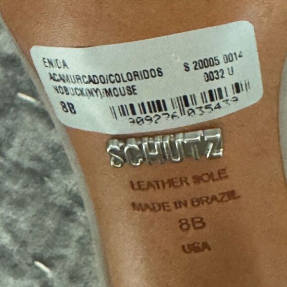 New! Schultz Enida Sandals Heels in Mouse Size 8 - Picture 9 of 9
